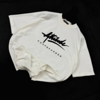 تیشرت سفید باکسی اسپرت ATITUDE