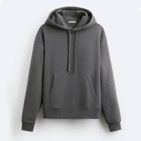 هودی اسپرت طوسی ساده