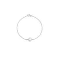 دستبند نقره  ونکلیف سفید