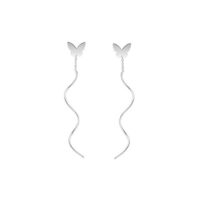 گوشواره نقره پیچی پروانه PR906