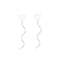 گوشواره نقره پیچی میکی موس MK002