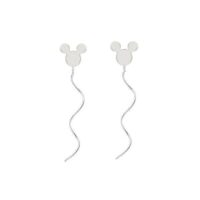 گوشواره نقره پیچی میکی موس MK