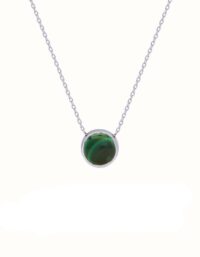 گردنبند نقره لوکس سبز